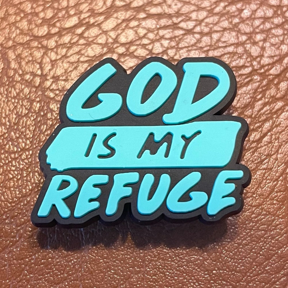 God is my Refuge Croc Charm - Picture 3 of 3